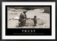 Framed Trust: Inspirational Quote and Motivational Poster