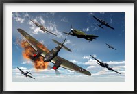 Framed British Hawker Hurricane