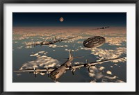 Framed UFO and B-29 Superfortress Aircraft