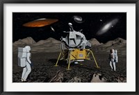 Framed Apollo Astronauts and Alien UFO