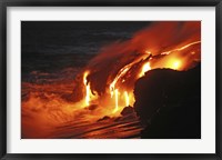 Framed Kilauea Lava Flow