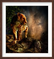 Framed Sabre-toothed Cat