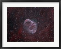 Framed NGC 6888, the Crescent Nebula