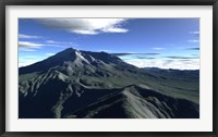 Framed Terragen Render of Mt St Helens