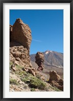 Framed Spain, Tenerife, Las Canadas, Volcanic rock