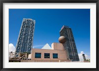 Framed Hotel Arts and Mapfre Tower, Olympic Harbor, Barcelona, Spain