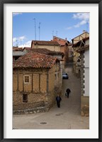 Framed Narrow street, Anguiano, La Rioja, Spain