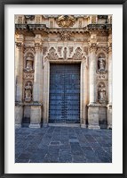 Framed Spain, Andalusia, Cadiz, Arcos De la Fontera Saint Peter's Church