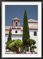 Framed Spain, Andalusia, Malaga Province, Ronda Church of Santa Cecilia