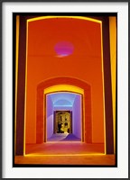 Framed Lit Doorway in the Ciutat Vella Area, Barcelona, Spain