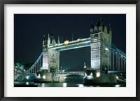 Framed Tower Bridge at Night, London, England