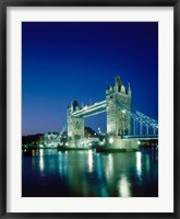 Framed Tower Bridge, London, England