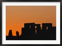 Framed England, Salisbury Plain, Stonehenge Sunset