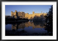 Framed Sunset on Leeds Castle, Leeds, England