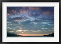 Framed Greece, Aegean Islands, Samos, Vathy Bay Sunset