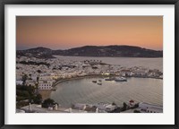 Framed Just After Sunset, Hora, Mykonos, Greece