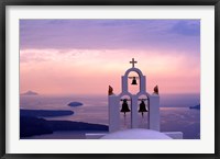 Framed Belltower at Sunrise, Mykonos, Greece