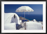 Framed Terrace Overlooking Aegean Sea, Anafi, Cyclades Islands, Greece