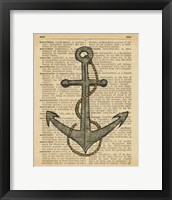 Framed Nautical Series - Anchor