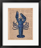 Vintage Lobster Framed Print
