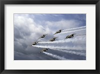 Framed Swedish Air Force display team