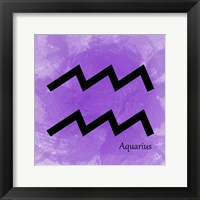Aquarius - Violet Framed Print