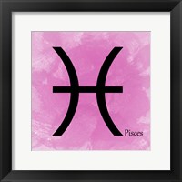 Framed Pisces - Pink