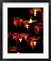 Framed Lighted Candles