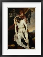 Framed Dead Christ Supported by an Angel