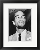 Framed Malcolm X at Queens Court