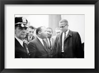 Framed Martin Luther King and Malcolm X