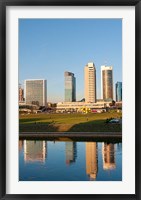 Framed Vilnius, Lithuania, Downtown skyline, skyscrapers