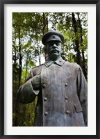 Framed Lithuania, Grutas Park, Statue Joseph Stalin III