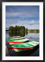 Framed Lithuania, Trakai Historical NP, Lake Galve boats