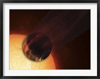 Framed Artist's concept of a Hot Jupiter Extrasolar Planet Orbiting a Sun-like Star