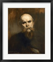 Framed Portrait Of The Poet Paul Verlaine (1844-1896)