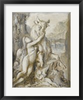 Framed Pasiphae, Grisaille, 19th Century