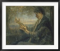 Framed Harp Player