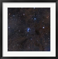 Framed bright star VdB 16, dust and nebulosity in the Constellation Aries