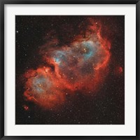 Framed IC 1848, the Soul Nebula