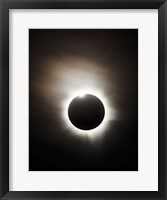 Framed Solar Eclipse with diamond ring effect, Queensland, Australia