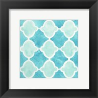 Framed Watercolor Tile VI