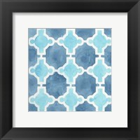 Framed Watercolor Tile VII