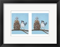 Framed Chickadee Christmas II 2-Up