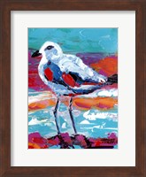 Framed Seaside Birds I