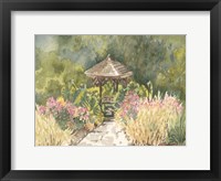 Framed Watercolor Garden IV