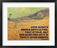 Framed Love Brings -Van Gogh Quote