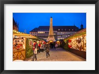 Framed Christmas Market at Twilight, Germany