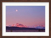 Framed Alsek River Valley mountains