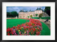 Framed Luxembourg Palace in Paris, France